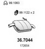 PEUGE 172654 End Silencer